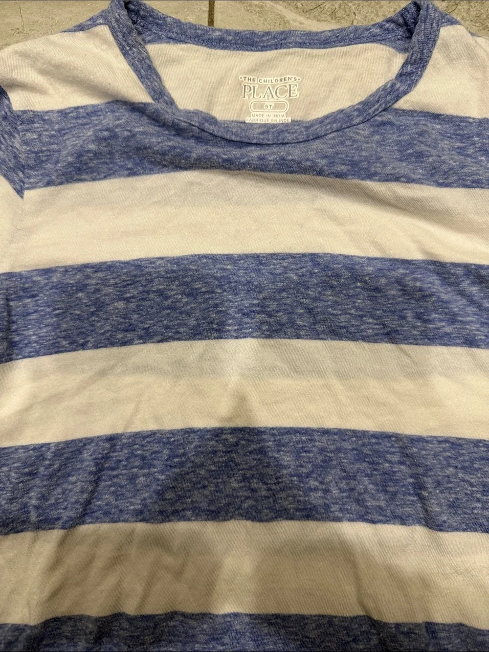 The Children's Place Blue & White Striped Long-Sleeve Tee
